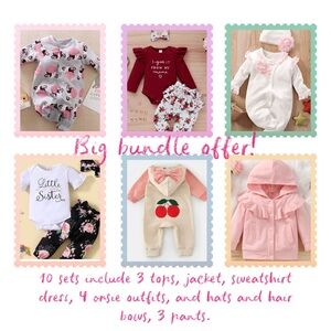 6-9 month and 9-12 month baby girls bundle